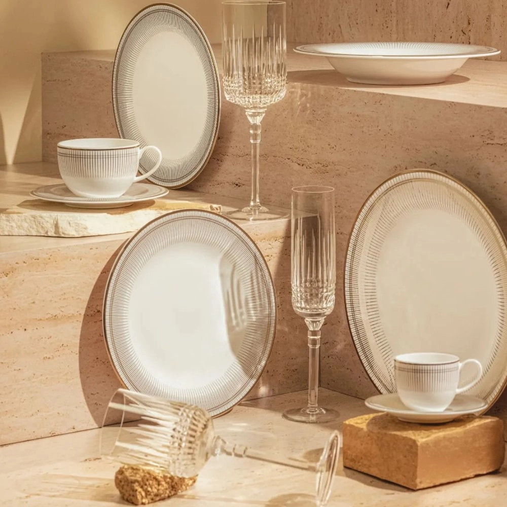 Jogo de Tacas Para Vinho Tinto Strauss Harmonia Lapidacao 170