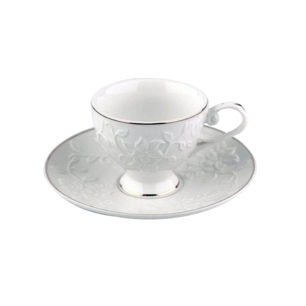 Jogo de Xícaras Para Café Cm Pires L'hermitage New Bone China Scarlet 90 Ml - 6 Peças Jogo de Xícaras Para Café Cm Pires L'hermitage New Bone China Scarlet 90 Ml - 6 Peças