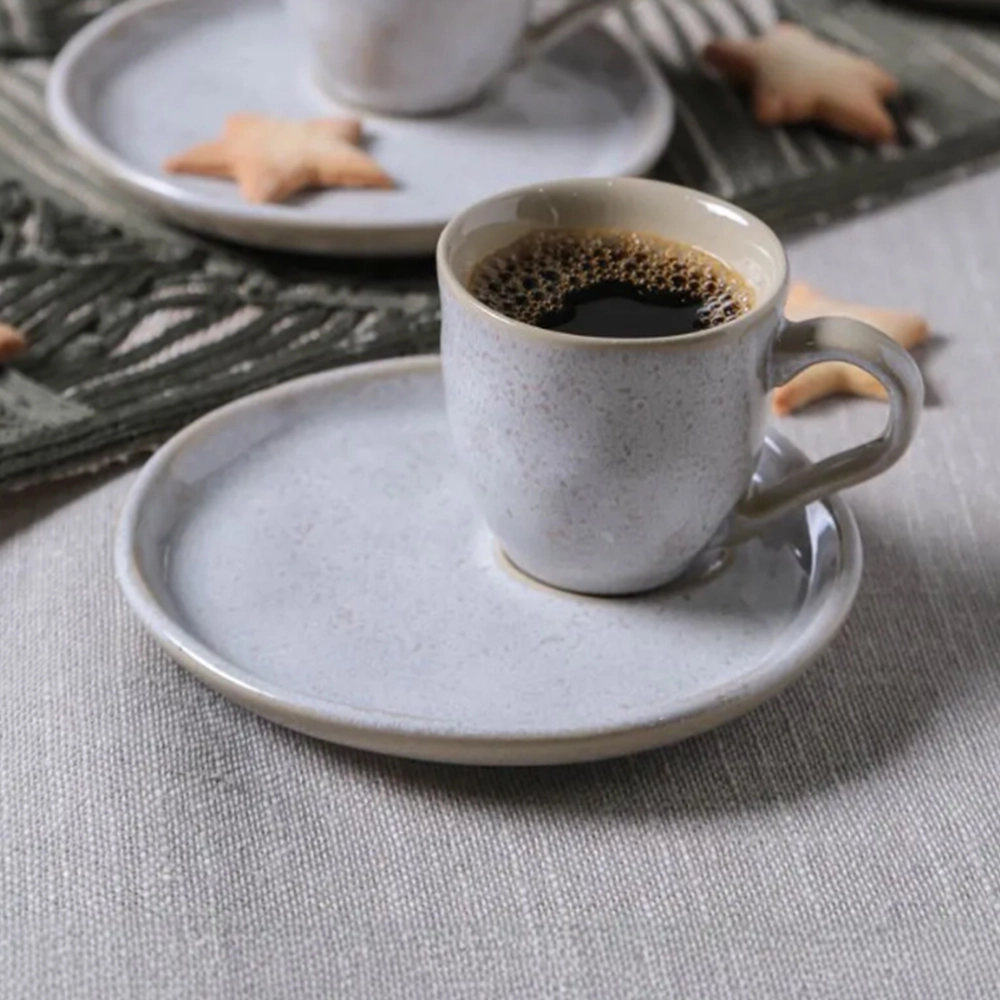 Jogo de Xícaras Para Café Com Pires Descentralizado Porto Brasil Bio Latte 70 Ml - 6 Peças Jogo de Xícaras Para Café Com Pires Descentralizado Porto Brasil Bio Latte 70 Ml - 6 Peças