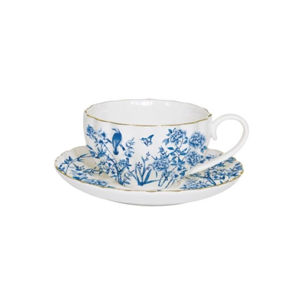 Jogo de Xícaras Para Café Com Pires Easy Life Paradise Garden 80 Ml - 2 Peças