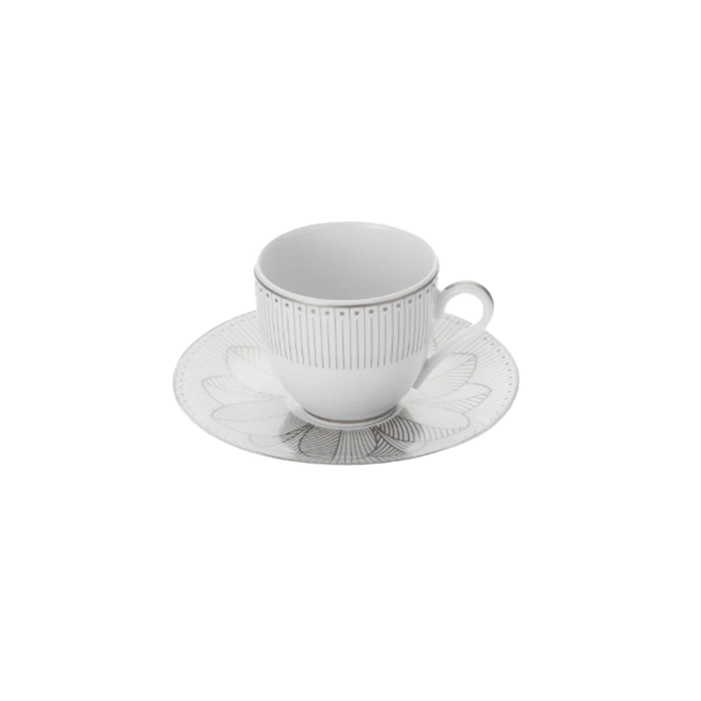 Jogo de Xícaras Para Café Com Pires Malmaison Impériale 100 Ml 2 Peças Jogo de Xícaras Para Café Com Pires Malmaison Impériale 100 Ml 2 Peças