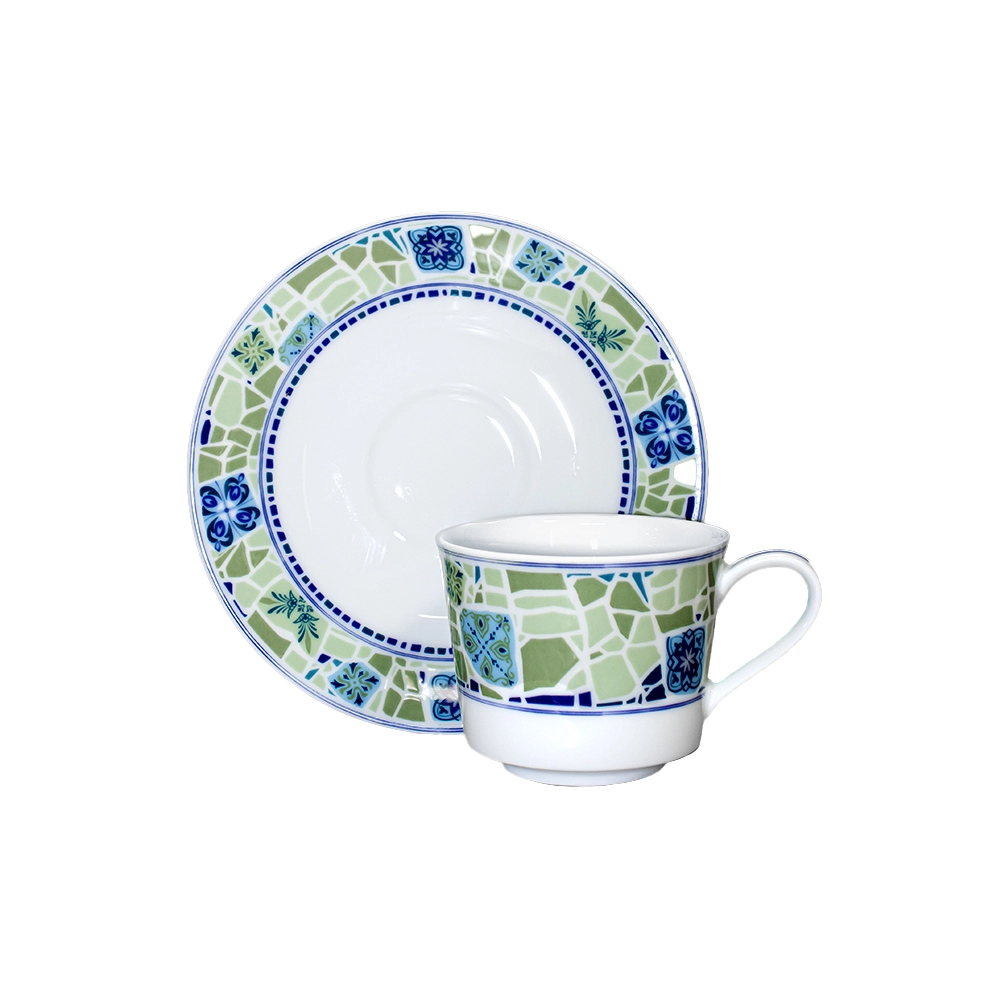 Jogo de Xícaras Para Café Com Pires Noritake Aegean Dreams - 6 Peças Jogo de Xícaras Para Café Com Pires Noritake Aegean Dreams - 6 Peças