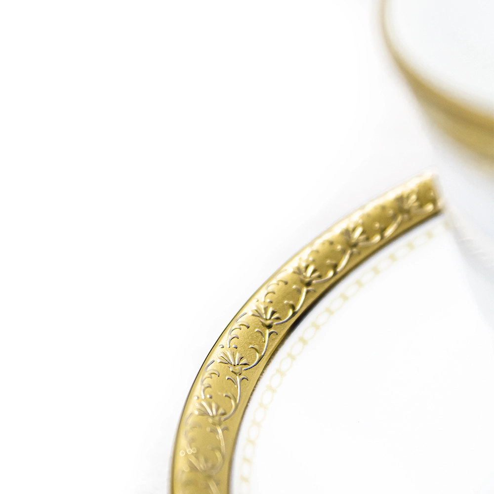 Jogo de Xícaras Para Café Com Pires Noritake Charlotta Gold - 6 Peças Jogo de Xícaras Para Café Com Pires Noritake Charlotta Gold - 6 Peças