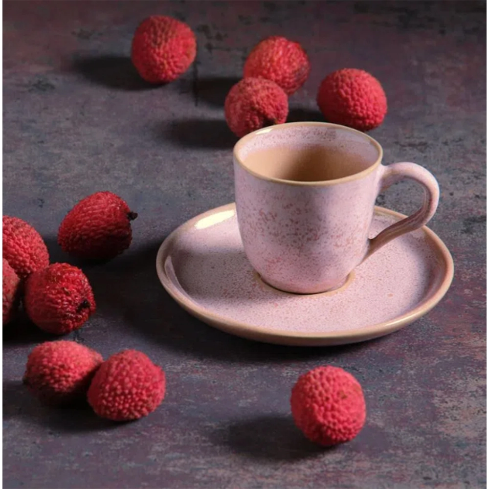 Jogo de Xícaras Para Café Com Pires Porto Brasil Bio Litchi 120 Ml - 6 Peças Jogo de Xícaras Para Café Com Pires Porto Brasil Bio Litchi 120 Ml - 6 Peças