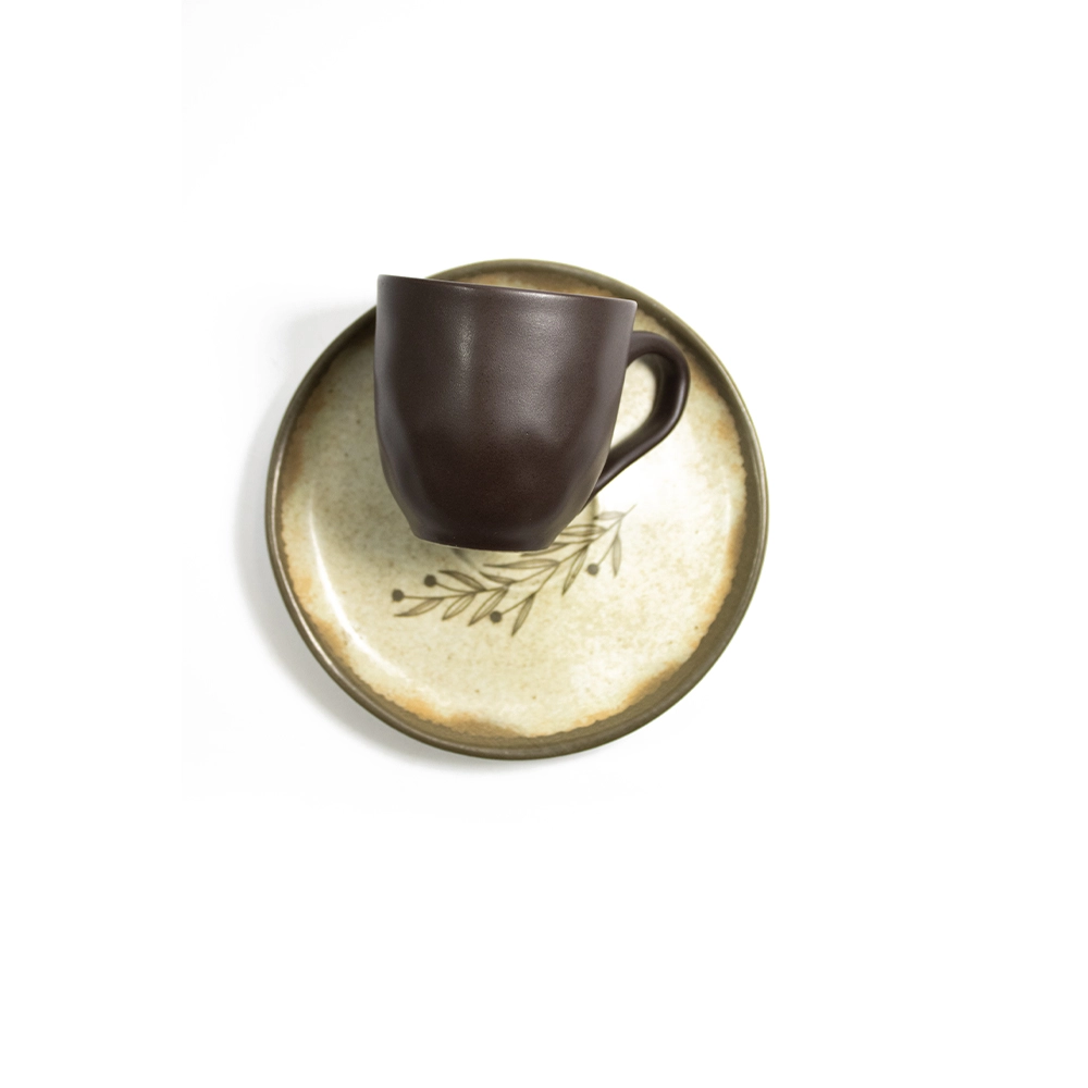 Jogo de Xícaras Para Café Com Pires Porto Brasil Bio Nativa 120 Ml - 6 Peças Jogo de Xícaras Para Café Com Pires Porto Brasil Bio Nativa 120 Ml - 6 Peças