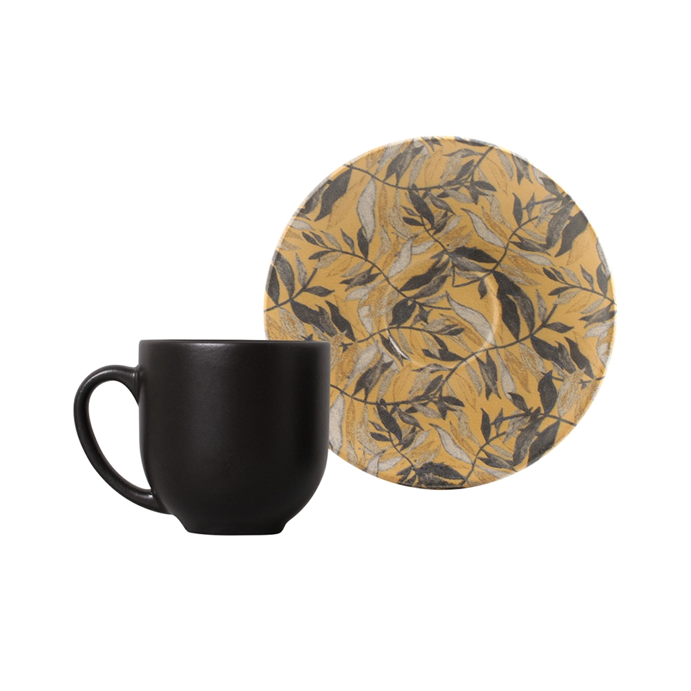 Jogo de Xícaras Para Café Com Pires Porto Brasil Coup Amarilla 112 Ml - 6 Peças Jogo de Xícaras Para Café Com Pires Porto Brasil Coup Amarilla 112 Ml - 6 Peças