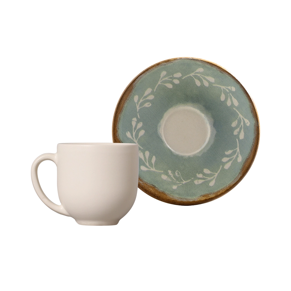 Jogo de Xícaras Para Café Com Pires Porto Brasil Coup Mediterrâneo 112 Ml - 6 Peças Jogo de Xícaras Para Café Com Pires Porto Brasil Coup Mediterrâneo 112 Ml - 6 Peças