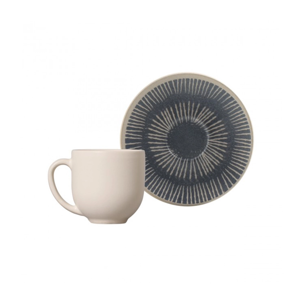 Jogo de Xícaras Para Café Com Pires Porto Brasil Coup Stoneware Florescer 112 Ml - 6 Peças Jogo de Xícaras Para Café Com Pires Porto Brasil Coup Stoneware Florescer 112 Ml - 6 Peças