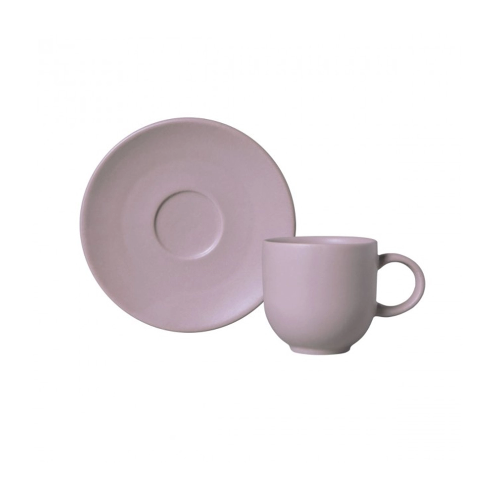 Jogo de Xícaras Para Café Com Pires Porto Brasil Coup Stoneware Mahogany 97 Ml - 6 Peças Jogo de Xícaras Para Café Com Pires Porto Brasil Coup Stoneware Mahogany 97 Ml - 6 Peças