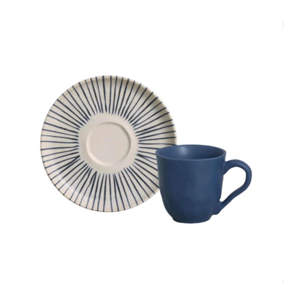 Jogo de Xícaras Para Café Com Pires Porto Brasil Elemento 120 Ml - 6 Peças Jogo de Xícaras Para Café Com Pires Porto Brasil Elemento 120 Ml - 6 Peças