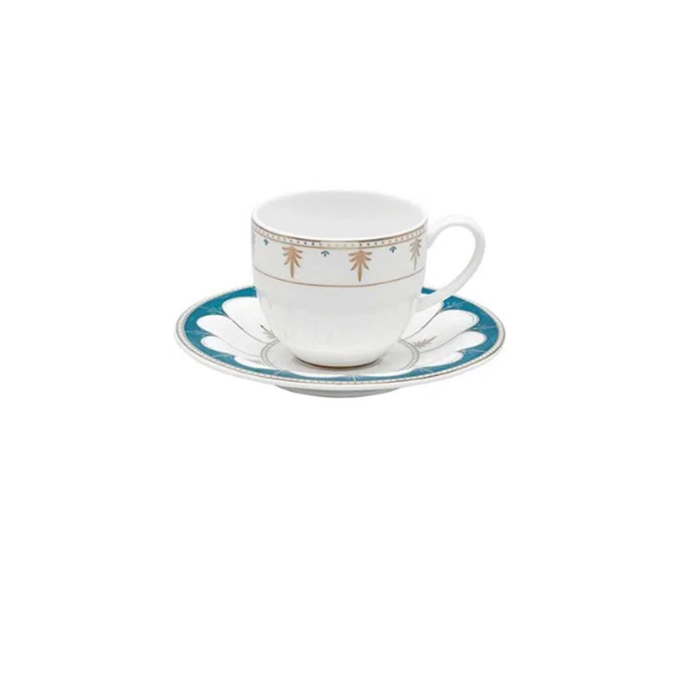 Jogo de Xícaras Para Café Com Pires Strauss Gateway 110 Ml - 6 Peças