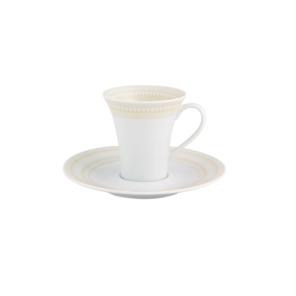 Jogo de Xícaras Para Café Com Pires Vista Alegre Ivory 92 Ml - 4 Peças