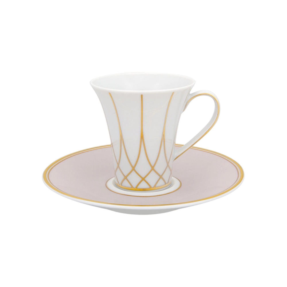 Jogo de Xícaras Para Café Com Pires Vista Alegre Terrace 92 Ml - 4 Peças