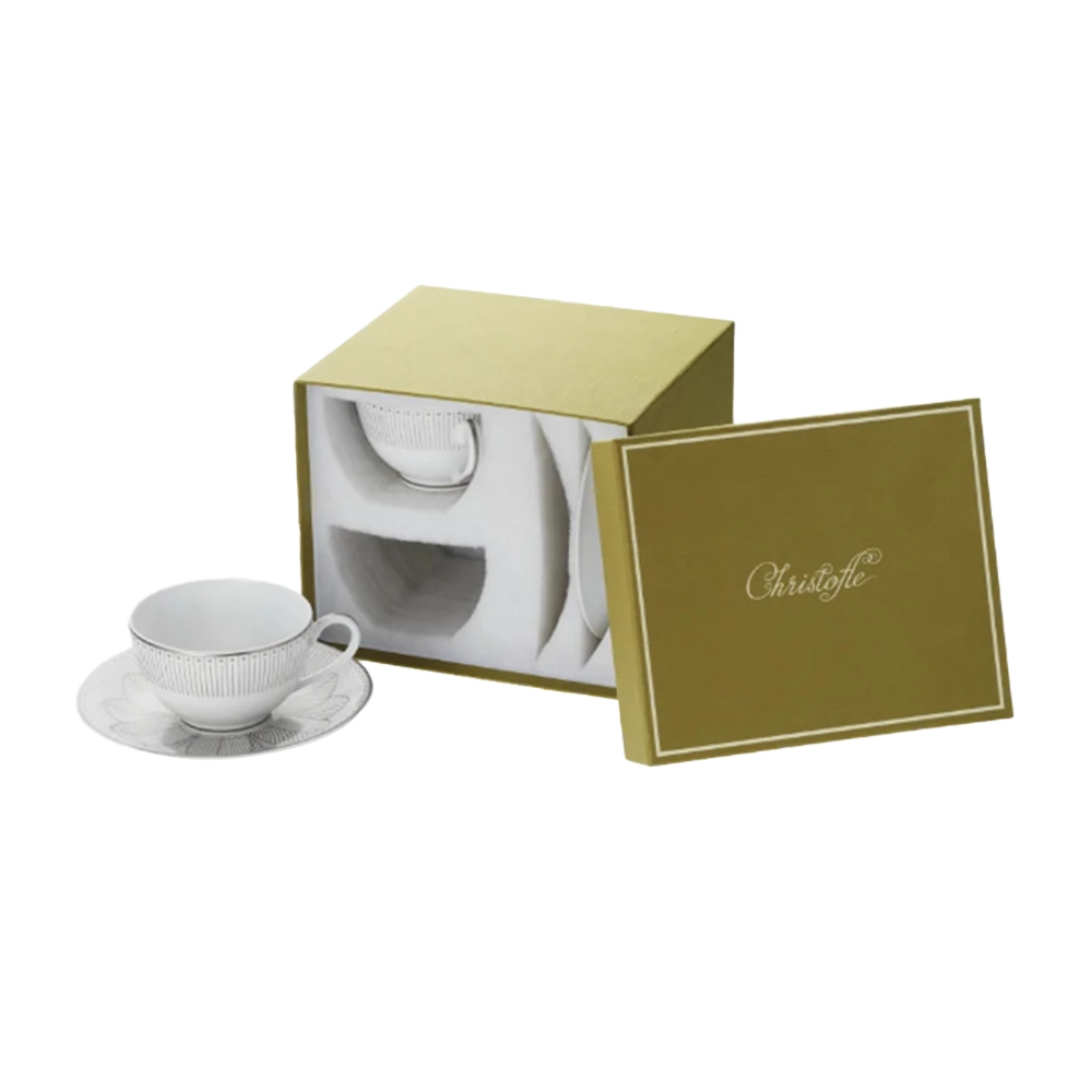 Jogo de Xícaras Para Chá Com Pires Malmaison Impériale 130 Ml - 2 Peças Jogo de Xícaras Para Chá Com Pires Malmaison Impériale 130 Ml - 2 Peças