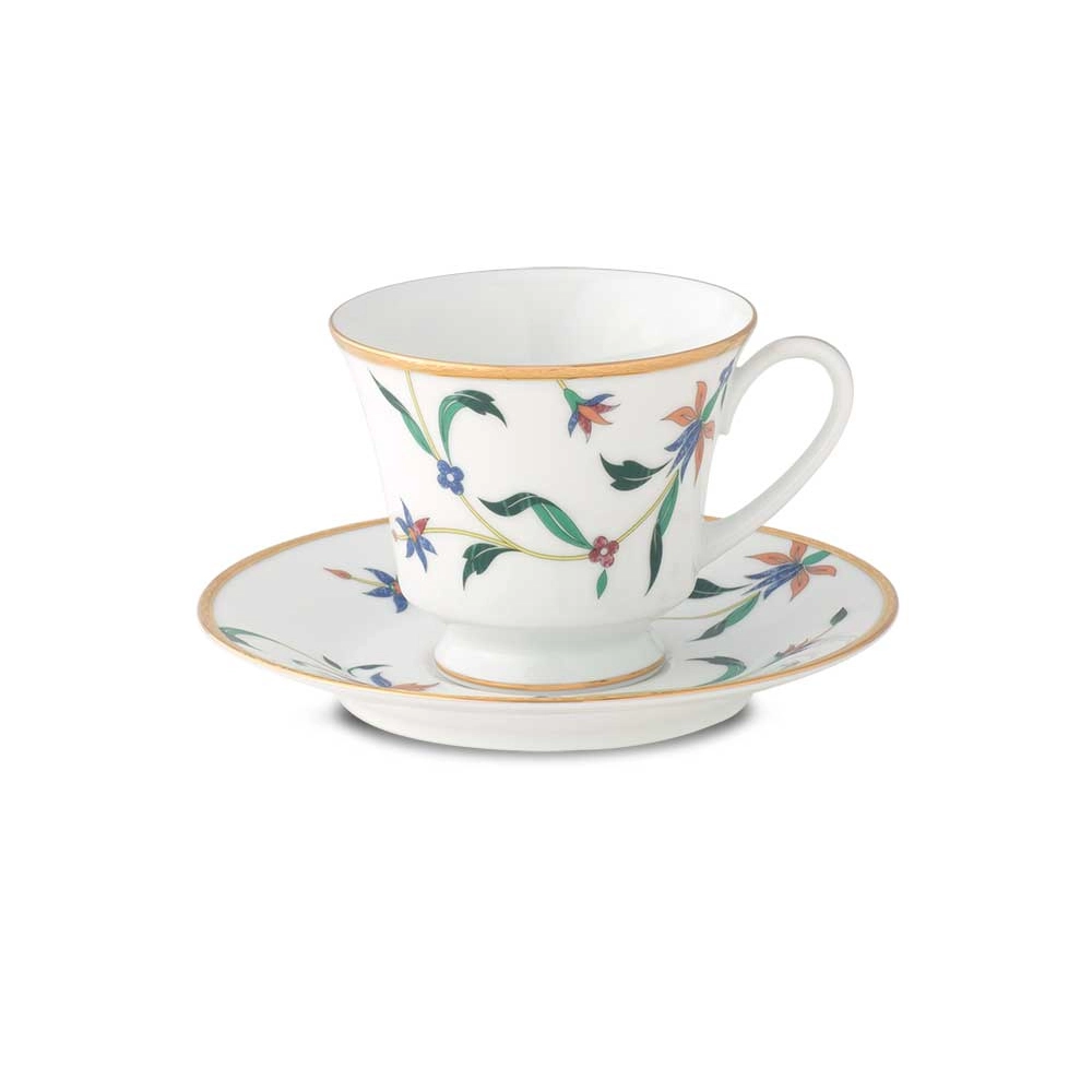 Jogo de Xícaras Para Chá Com Pires Noritake Bountiful Garden - 6 Peças Jogo de Xícaras Para Chá Com Pires Noritake Bountiful Garden - 6 Peças