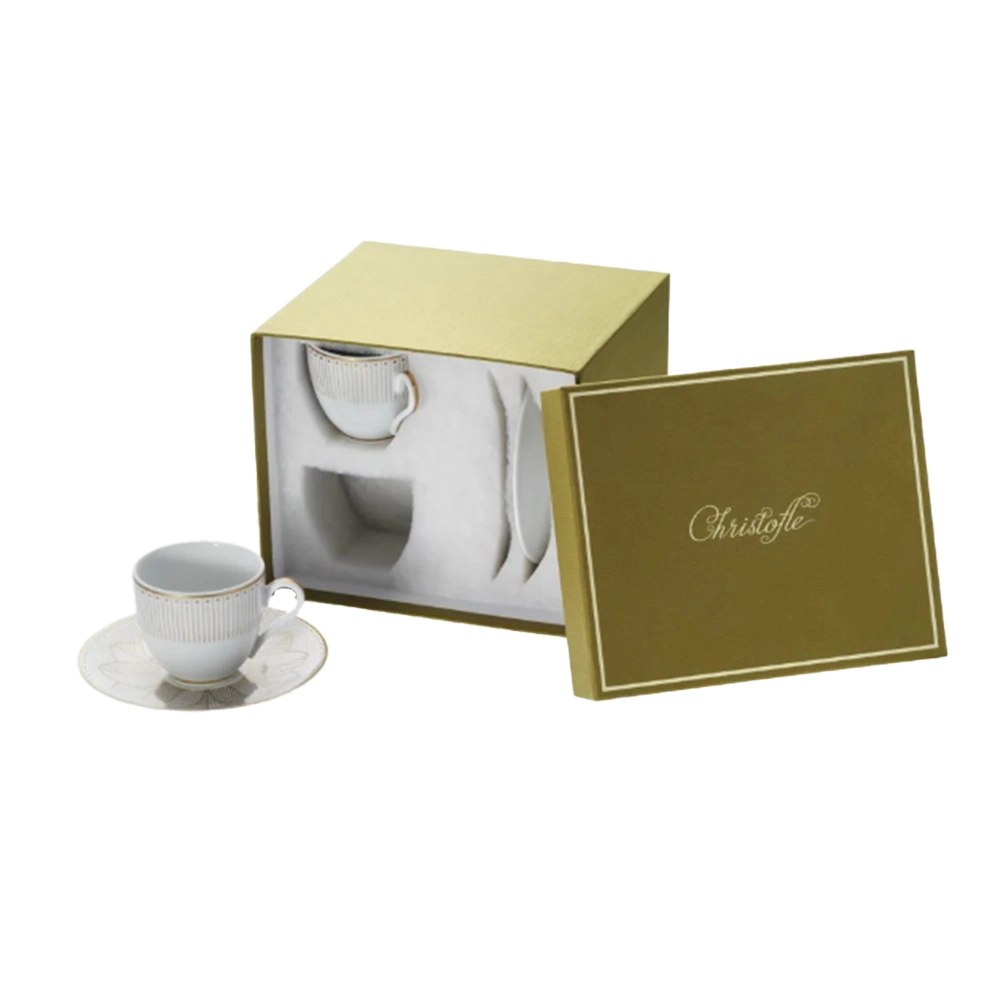 Jogo de Xicaras Para Cafe Com Pires Malmaison Imperiale 100 Ml 2 Pecas