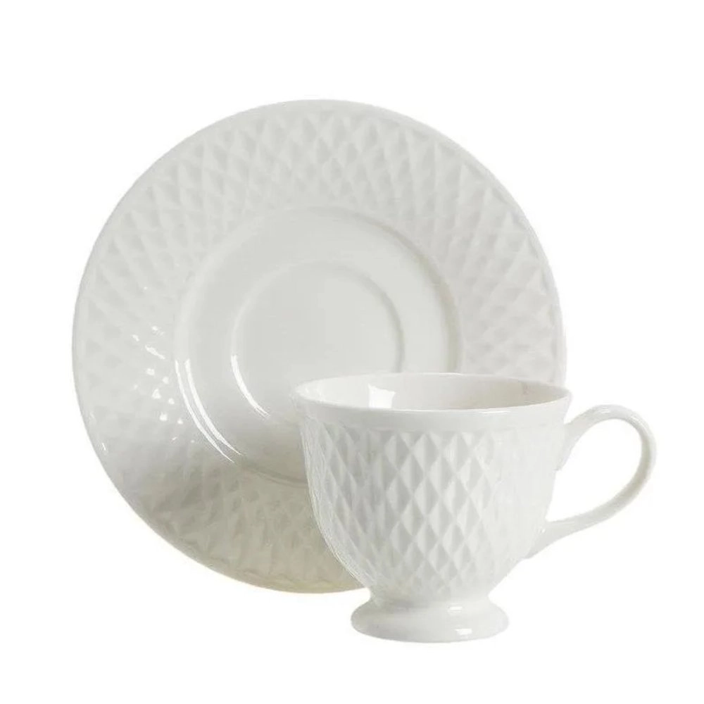 Jogo de Xicaras Para Cafe Com Pires Qualitier Eclat