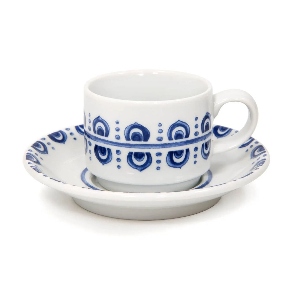 Jogo de Xicaras Para Cafe Com Pires Vista Alegre Azure 90 Ml