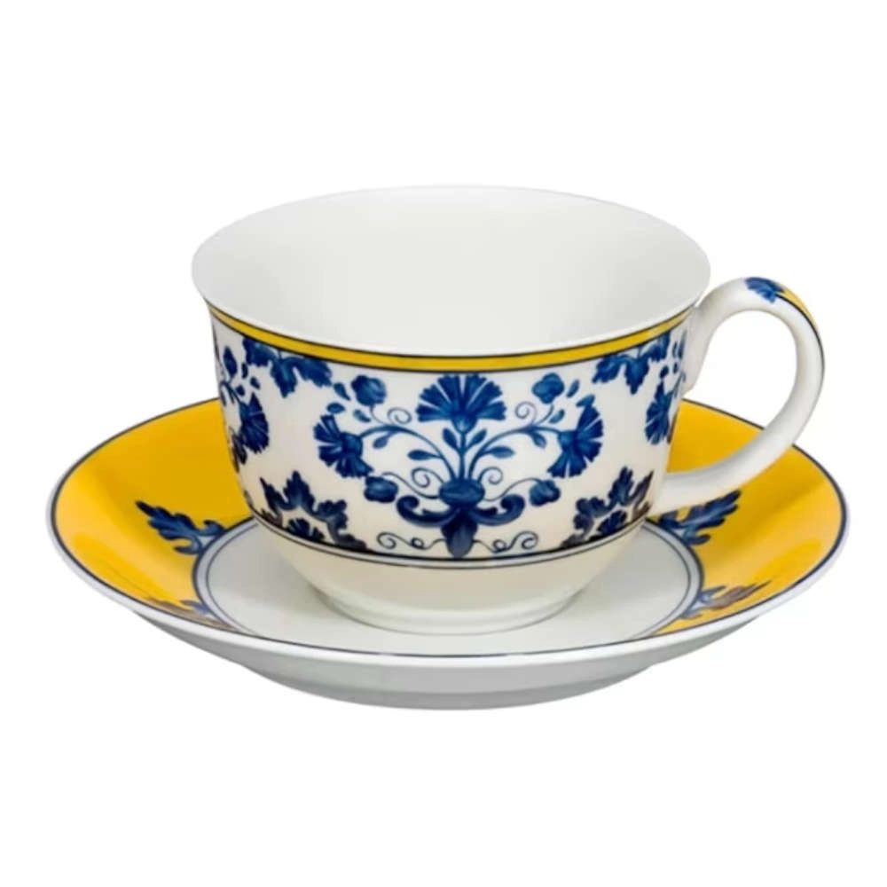 Jogo de Xicaras Para Cafe Com Pires Vista Alegre Castelo Branco 113 Ml