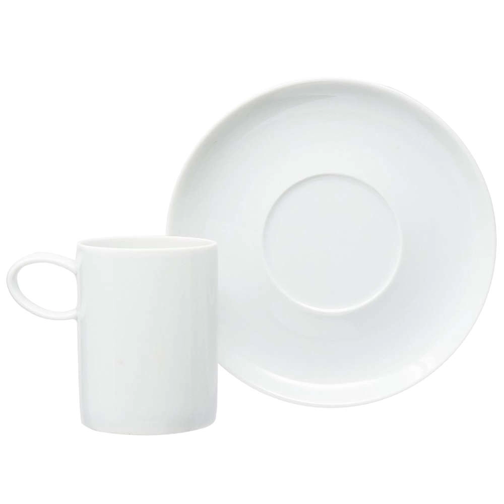 Jogo de Xicaras Para Cafe Com Pires Vista Alegre Domo White 104 Ml