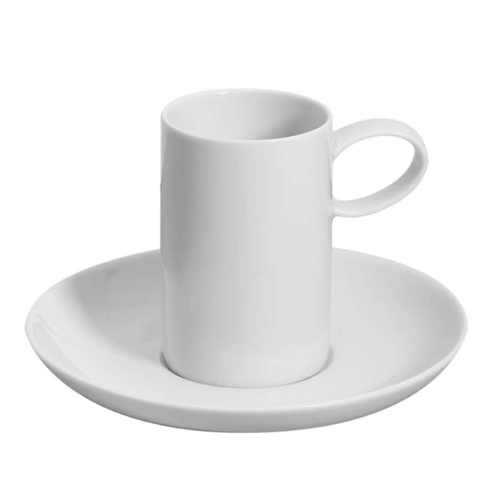 Jogo de Xicaras Para Cafe Com Pires Vista Alegre Domo White 104 Ml