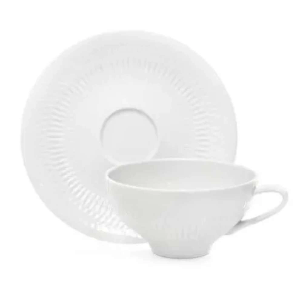 Jogo de Xicaras Para Cha Com Pires Vista Alegre Utopia 239 Ml Jogo de Xicaras Para Cha Com Pires Vista Alegre Utopia 239 Ml