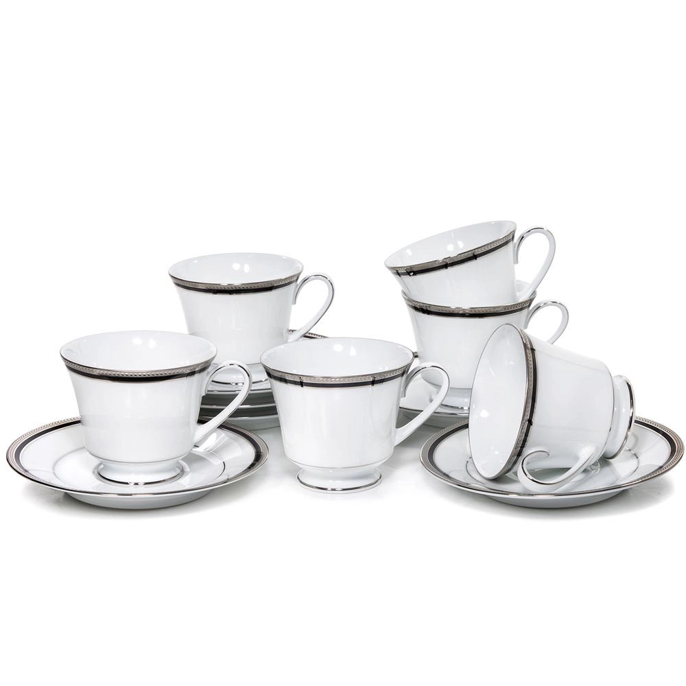 Jogo de Xicaras Para Cha Noritake Toorak Noir Jogo de Xicaras Para Cha Noritake Toorak Noir