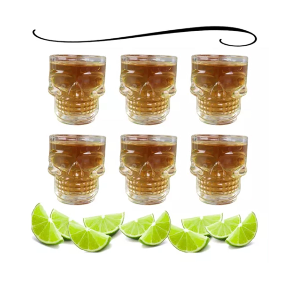 Jogo Para Shot Dynasty Skull Mug 50 Ml - 6 Peças Jogo Para Shot Dynasty Skull Mug 50 Ml - 6 Peças