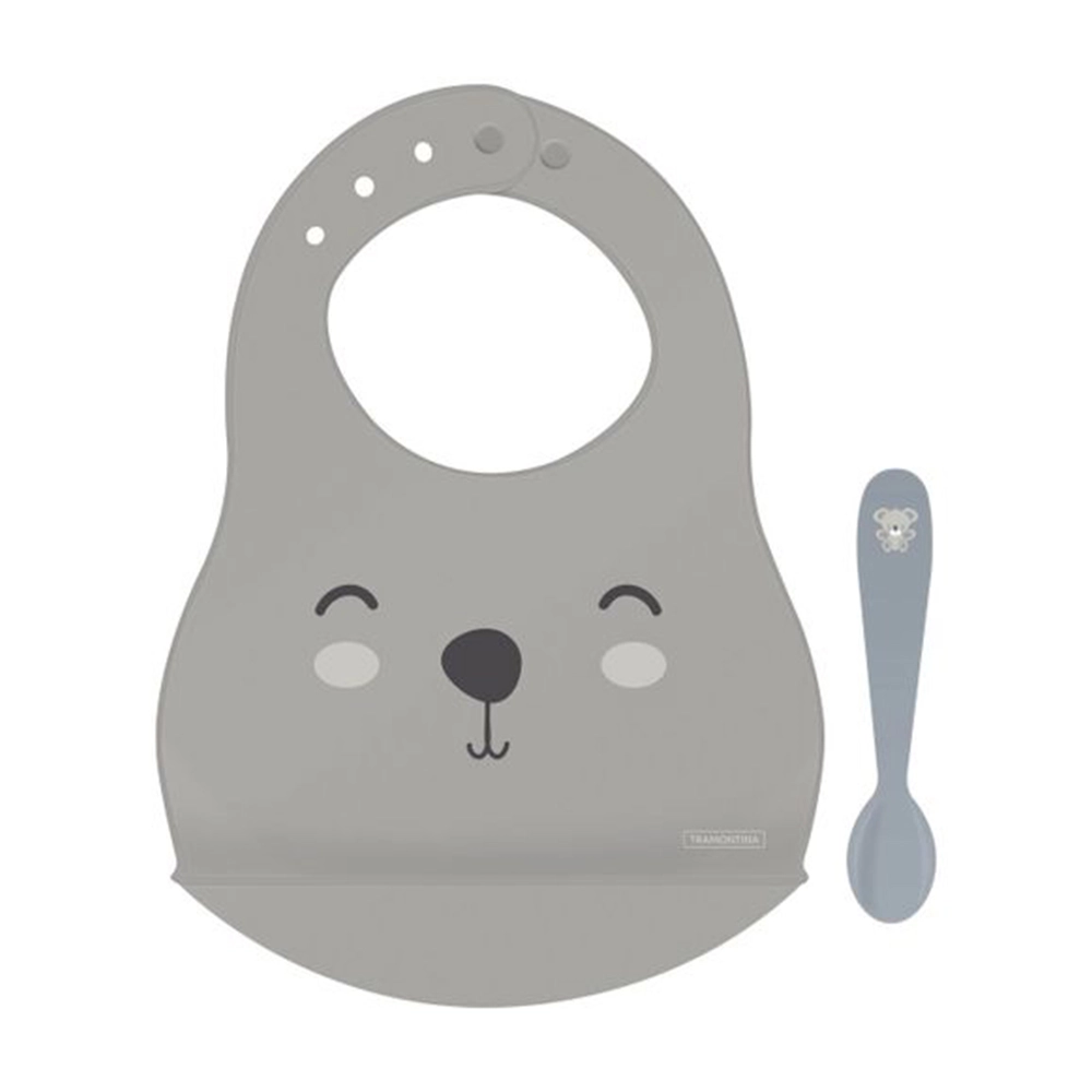 Kit de Babador e Colher Infantil Tramontina Le Petit - 2 Peças Kit de Babador e Colher Infantil Tramontina Le Petit - 2 Peças