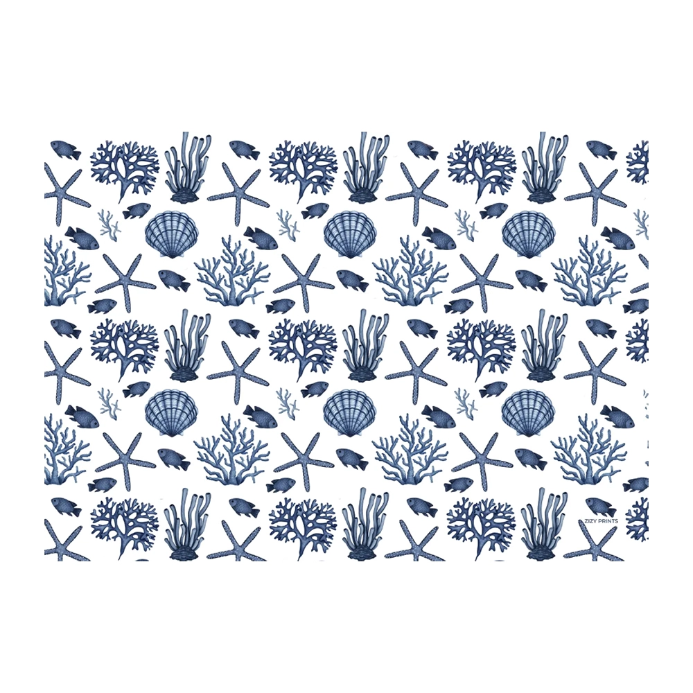 Jogo C/ 12 Lugares Americanos Mar Azul Jogo C/ 12 Lugares Americanos Mar Azul