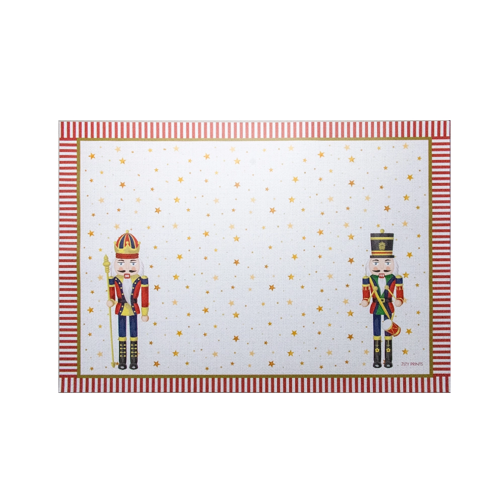 Jogo C/ 12 Lugares Americanos Nutcracker - Zizy Prints Jogo C/ 12 Lugares Americanos Nutcracker - Zizy Prints
