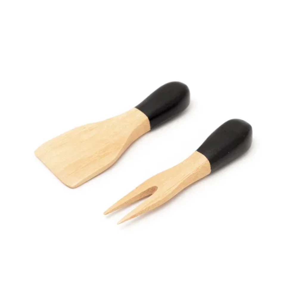 Kit Para Queijo Oikos Bambu - 2 Peças Kit Para Queijo Oikos Bambu - 2 Peças