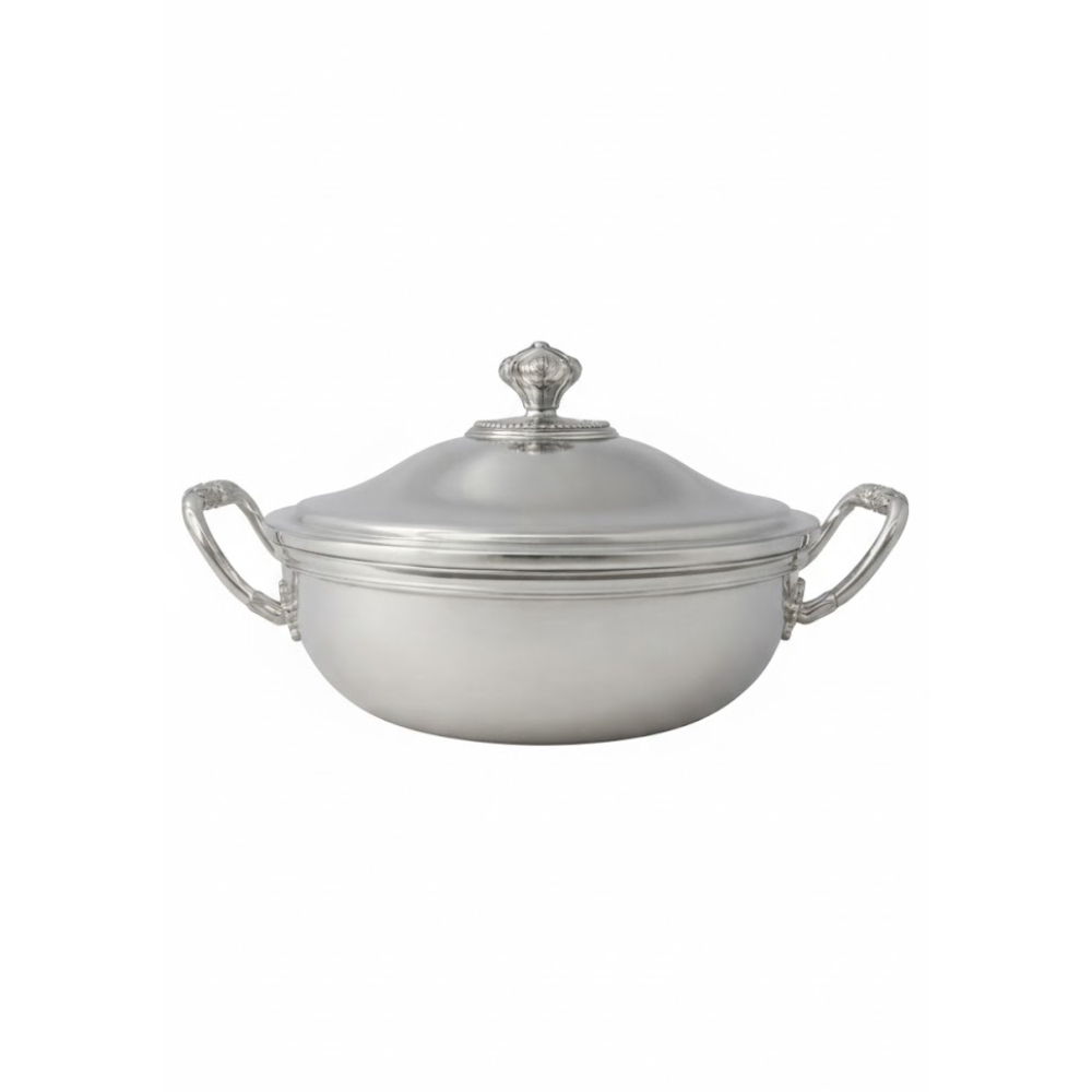 Legumeira C/ Tampa Christofle Perles 21 Cm