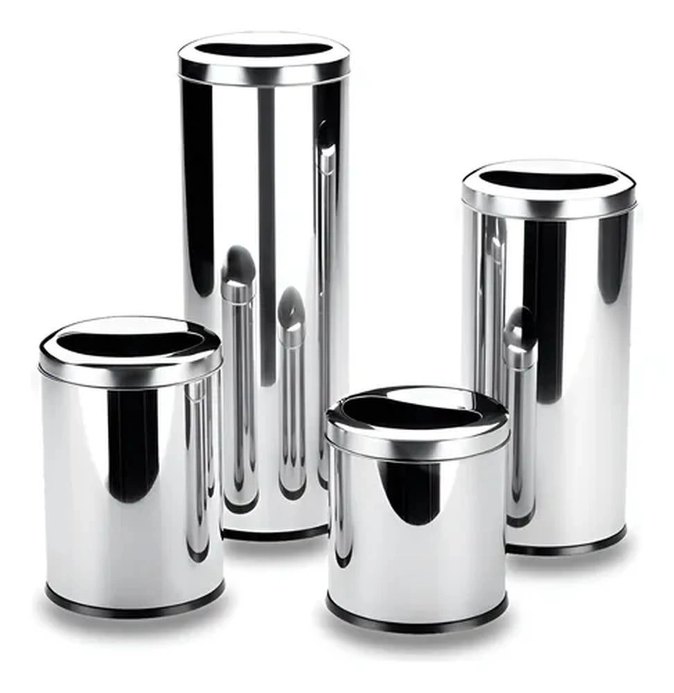 Lixeira 1/2 Lua Brinox Decorline 16,5 Litros