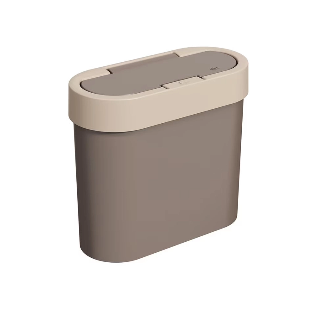 Lixeira Automatica Coza Flat Cinza 2,8 Litros