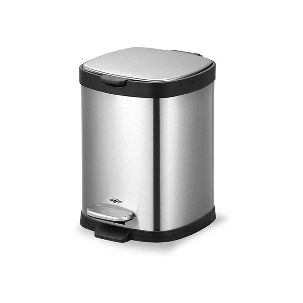 Lixeira Com Pedal e Balde Brinox Frame 6 Litros