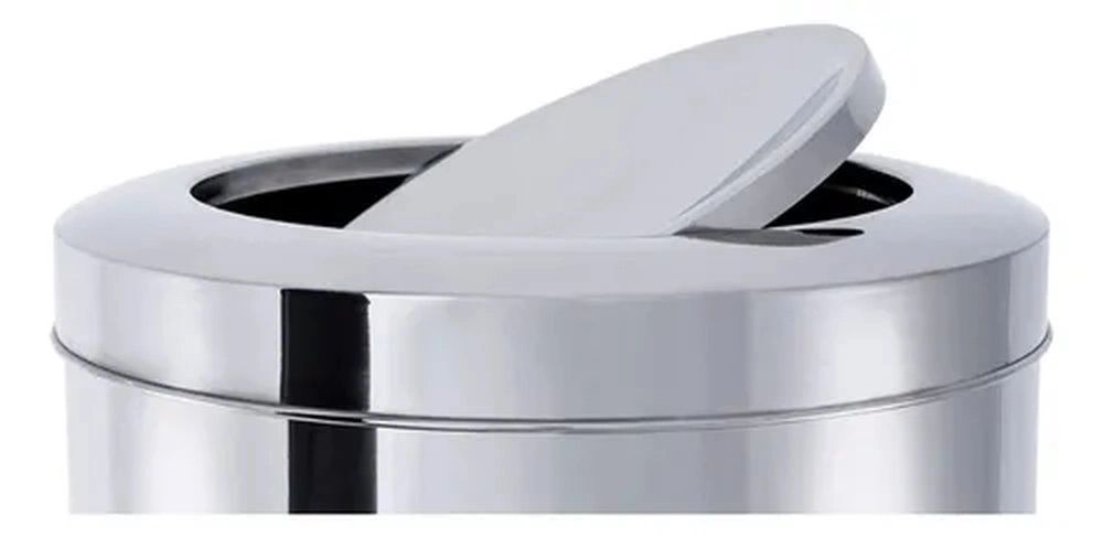 Lixeira Com Tampa Basculante Brinox Decorline 21,2 Litros