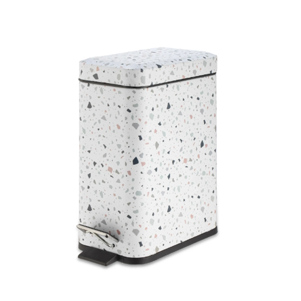 Lixeira Retangular Com Pedal Oikos Granilite 5 Litros Lixeira Retangular Com Pedal Oikos Granilite 5 Litros