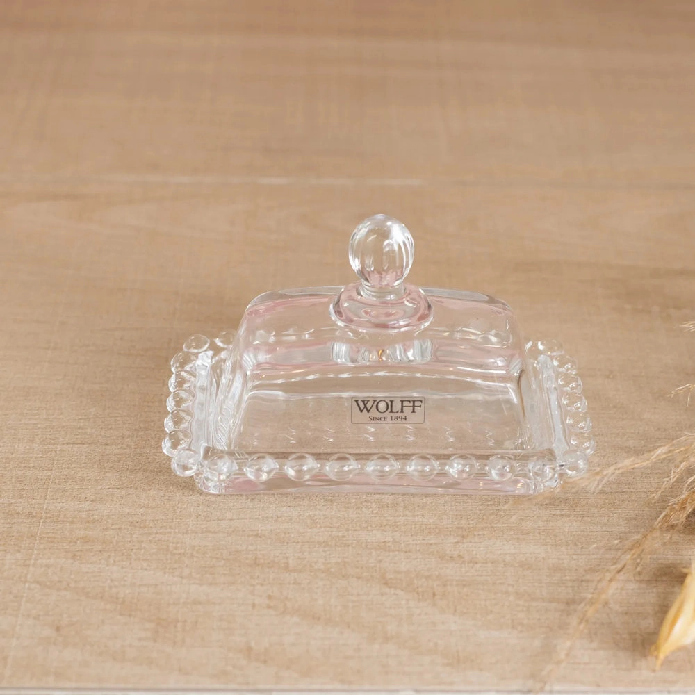 Manteigueira Wolff Pearl Transparente 11 X 7 Cm Manteigueira Wolff Pearl Transparente 11 X 7 Cm