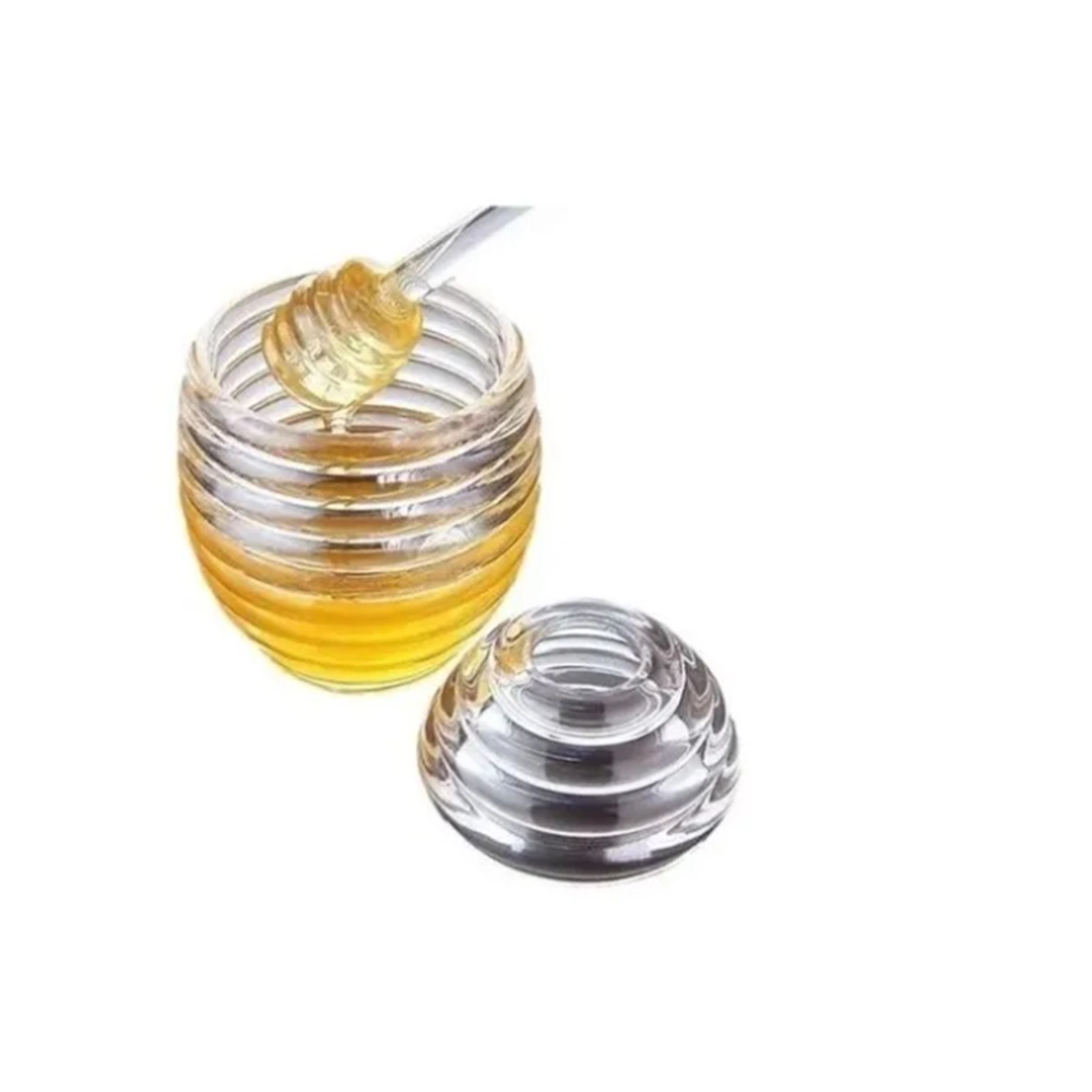 Meleira Com Pegador e Tampa Lyor Colméia 210 Ml Meleira Com Pegador e Tampa Lyor Colméia 210 Ml