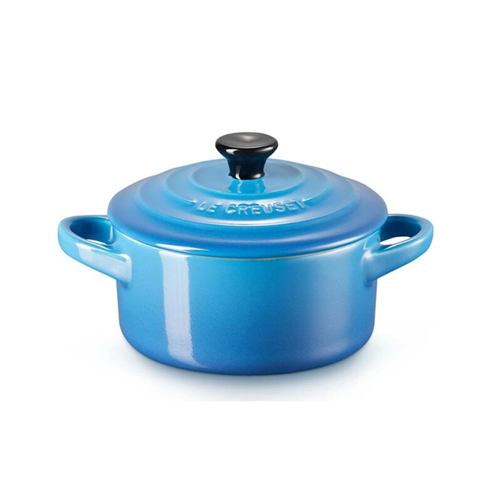 Mini Cocotte Com Pegador Preto Le Creuset 10 Cm Mini Cocotte Com Pegador Preto Le Creuset 10 Cm