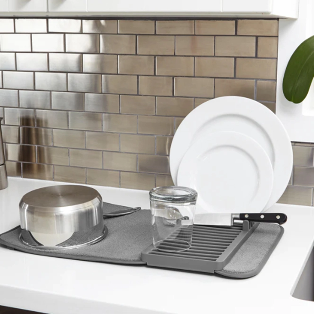 Mini Tapete Escorredor de Pratos Umbra Udry 1,75 X 13 X 20 Cm