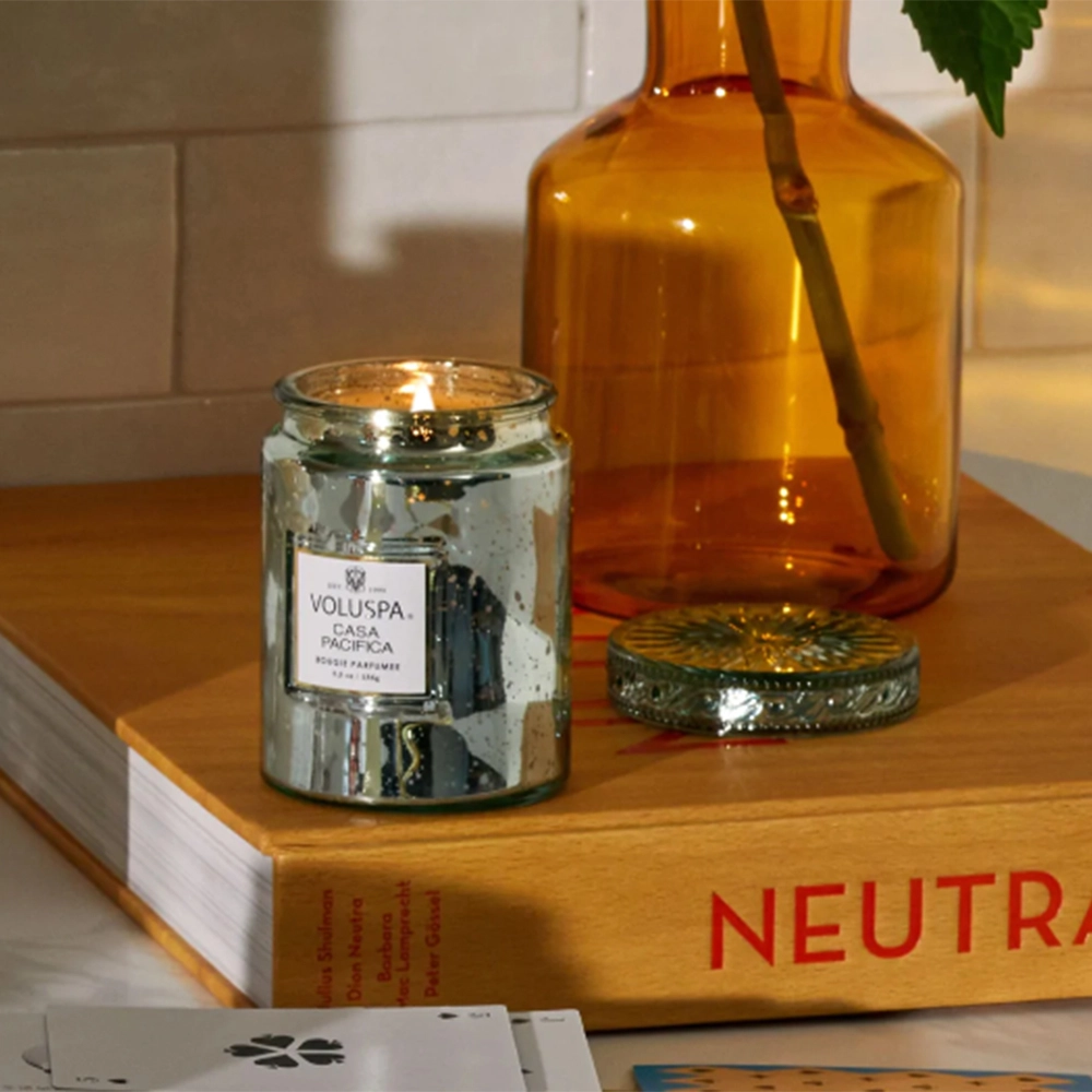 Mini Vela Pote de Vidro 50h Voluspa Coleção Vermeil