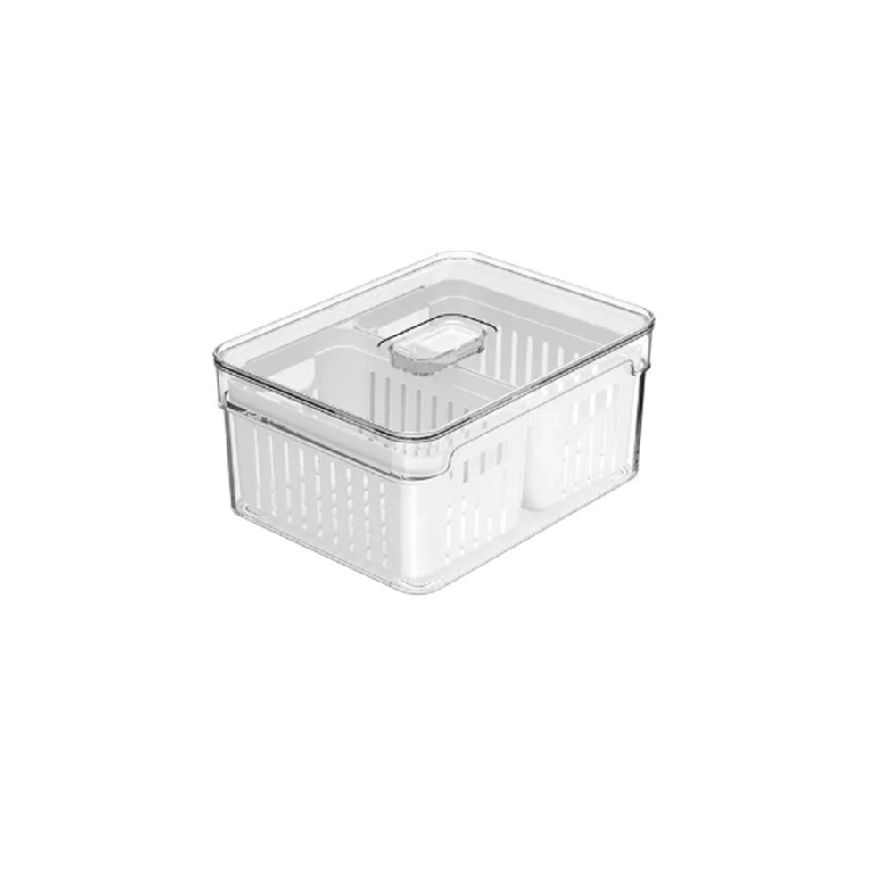 Organizador Com Cesto Duplo Ou Clear Fresh 2,2 Litros