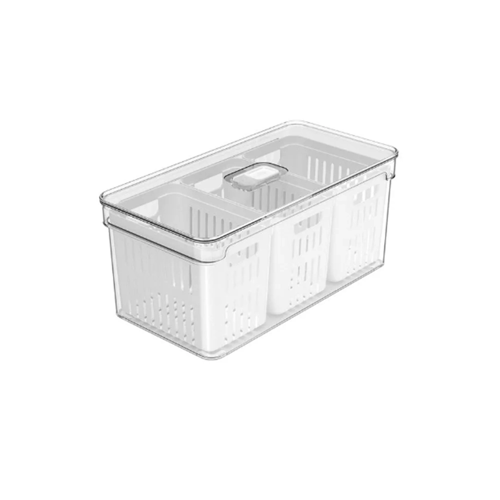 Organizador Com Cesto Triplo Ou Clear Fresh 5 Litros