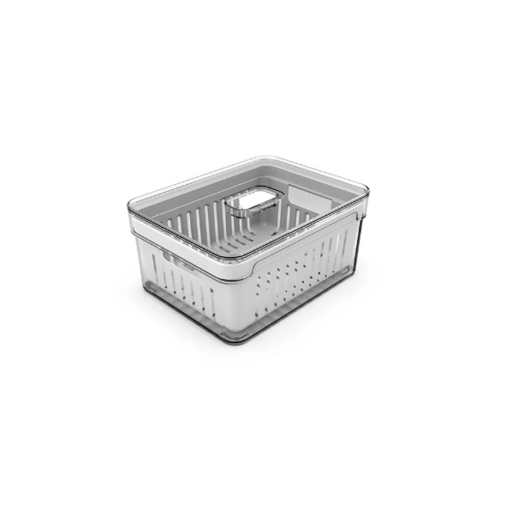 Organizador de Geladeira Com Cesto Ou Clear Fresh 2,2 Litros