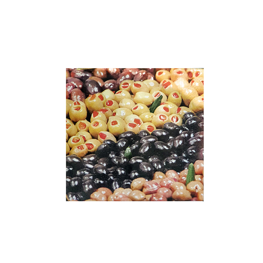 Pacote de Guardanapos Free Free Estampado Azeitona 33 X 33 Cm Pacote de Guardanapos Free Free Estampado Azeitona 33 X 33 Cm
