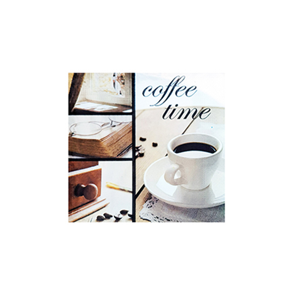 Pacote de Guardanapos Free Free Estampado Coffee Time 22 X 22 Cm Pacote de Guardanapos Free Free Estampado Coffee Time 22 X 22 Cm