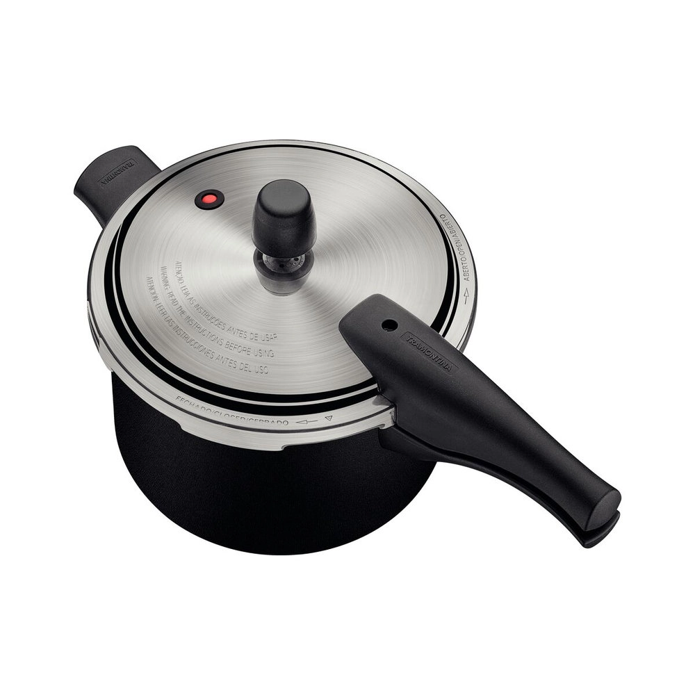 Panela de Pressao Aco Inox Tramontina Vancouver Effect 4,5 Litros