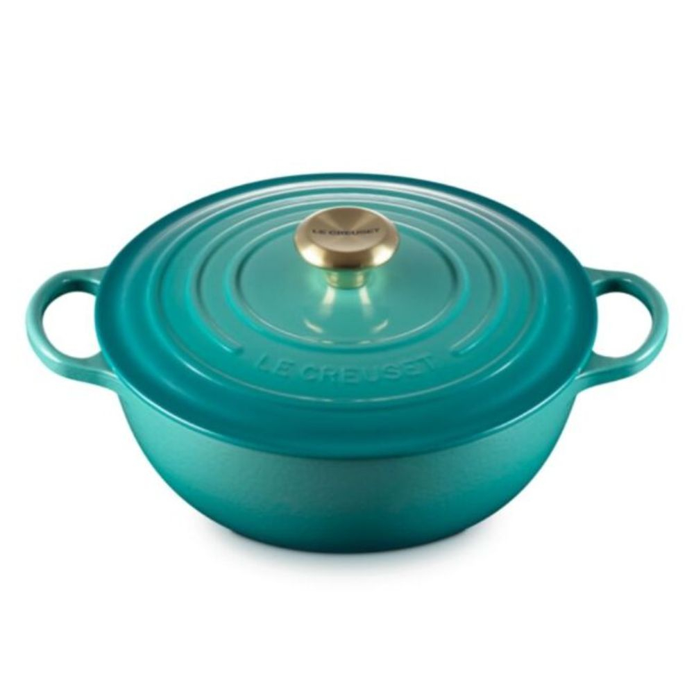Panela Marmita Le Creuset Signature 26 Cm - Pegador Dourado